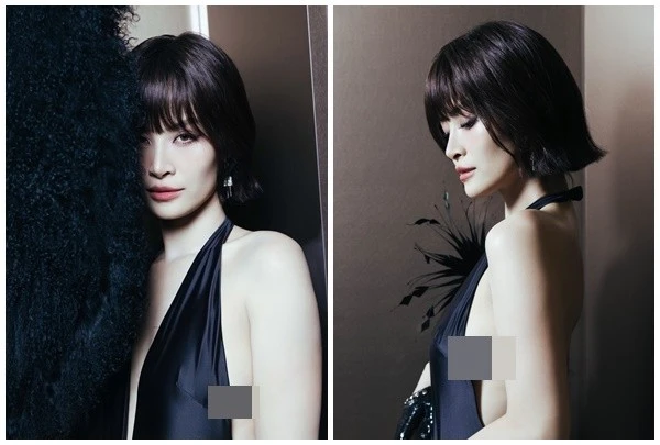 Đông Nhi lần hiếm hoi mặc cắt xẻ táo bạo khoe vòng một