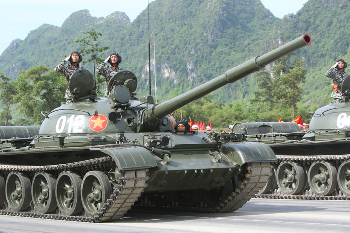 Xe tăng T-62 của Quân đội nhân dân Việt Nam.
