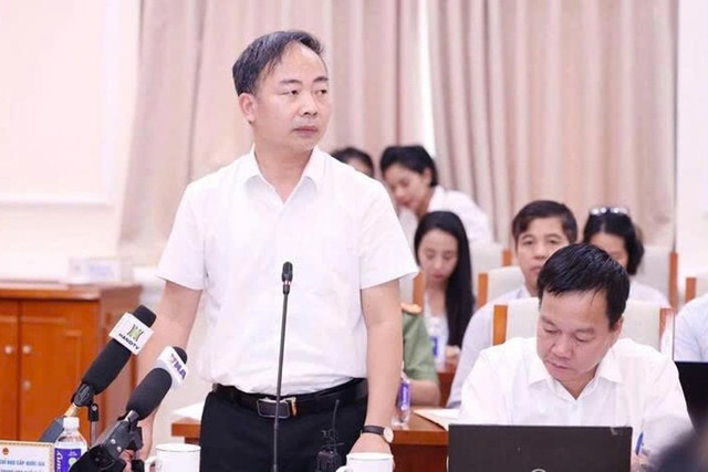 GS.TS Nguyễn Ngọc Hà , Trưởng ban Đề thi cho biết: Chúng tôi xin ghi nhận và sẽ xem xét, làm rõ thêm vấn đề về đề thi. Ảnh: Thu Hằng 2-6426.jpg