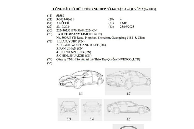 Qua hình ảnh công bố, khả năng cao đây là mẫu sedan điện mang tên BYD Han L - phiên bản trục cơ sở kéo dài của dòng Han. 2-8950.jpg