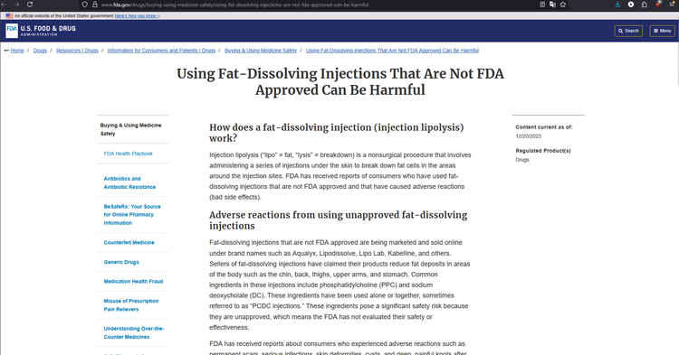 FDA cảnh báo về việc sử dụng các loại thuốc tan mỡ chưa được tổ chức này cấp phép. screenshot-2025-09-05-152836.png