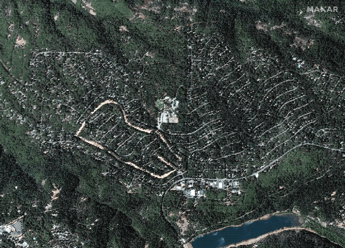 Vụ cháy rừng tàn phá nhất lịch sử California, đám cháy Camp, đã làm khắp thị trấn Paradise cháy rụi vào tháng 11/2018. Vụ hỏa hoạn khiến 250.000 người phải sơ tán khỏi miền bắc California, phá hủy hơn 18.000 công trình và 240 dặm vuông đất, trong đó thị trấn Paradise gần như bị thiêu hủy hoàn toàn. Số người chết do hỏa hoạn là 85 người, và Camp trở thành vụ hỏa hoạn lớn thứ 6 trong lịch sử nước Mỹ.