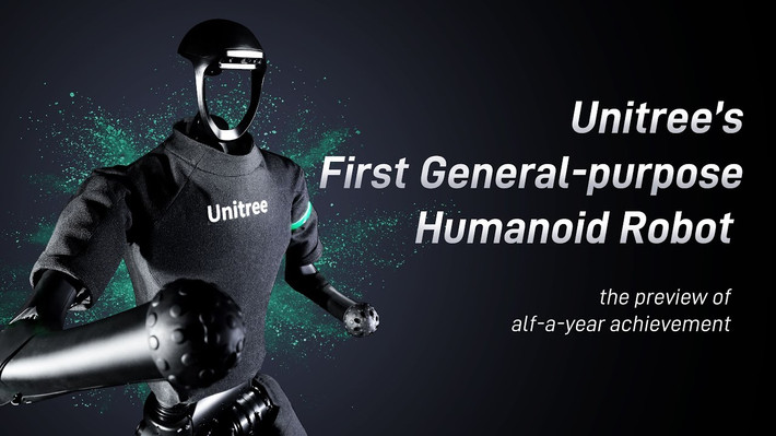 H1 được Unitree Robotics công bố đầu năm ngoái, là "robot có kích thước hình người đầy đủ và toàn diện" nhất với chiều cao 1,8 mét, nặng 47 kg, có thể mang 30 kg hàng, thực hiện các động tác khó như nhảy lộn ngược, chạy trên địa hình gồ ghề...