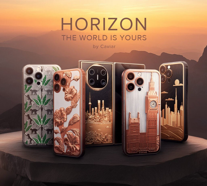 br/> Trước đó, hãng cũng từng gây chú ý với Bộ sưu tập Horizon – loạt điện thoại được cá nhân hóa dựa trên các thành phố nổi tiếng toàn cầu. Mỗi chiếc là một phiên bản nghệ thuật độc nhất vô nhị, làm từ vàng 24K, titan hàng không, đá tự nhiên và men màu cao cấp.