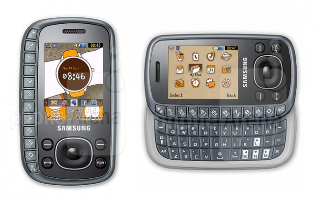 Mặc dù có ngoại hình khá… bất cân xứng, Samsung B3310 khá phổ biến vào năm 2009 nhờ mức giá rẻ. Máy mang đến cho người dùng một hàng phím bấm số bên cạnh trái mặt trước trong khi đó bàn phím QWERTY đầy đủ được thiết kế dưới dạng trượt bên dưới màn hình 2,0 inch QVGA.