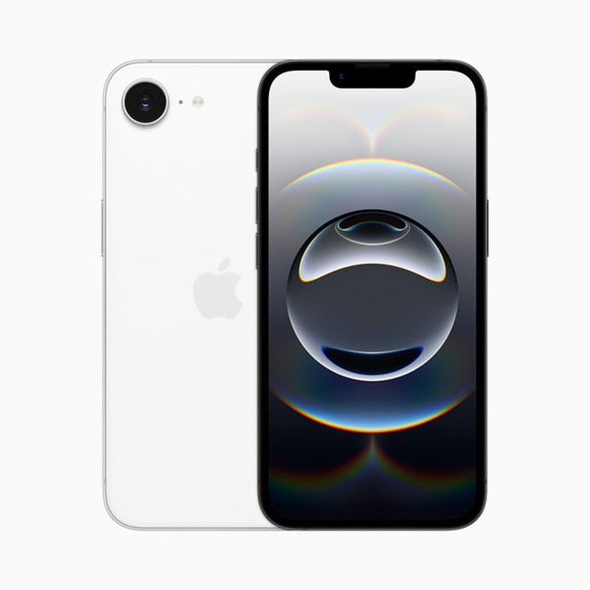 Không còn sử dụng thiết kế kế thừa từ các mẫu iPhone cũ, iPhone 16e sở hữu ngoại hình hiện đại với màn hình 6,1 inch, tương tự như iPhone 16. Mặt trước của máy được bảo vệ bởi lớp kính Ceramic Shield, giúp tăng độ bền và khả năng chống trầy xước.