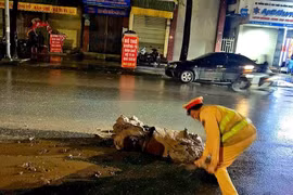 Xử phạt tài xế gần 20 triệu vì làm rơi đất thải trên đường