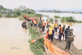 Mưa lũ lớn sau bão số 11 đã làm ảnh hưởng 59 sự cố đê tại nhiều tỉnh, thành