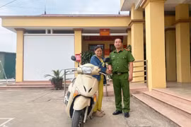 Tìm lại xe máy bị lấy nhầm cho người phụ nữ