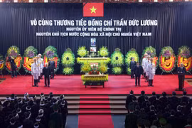 Xúc động lễ truy điệu nguyên Chủ tịch nước Trần Đức Lương