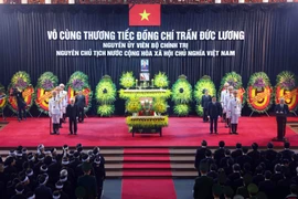 Xúc động lễ truy điệu nguyên Chủ tịch nước Trần Đức Lương