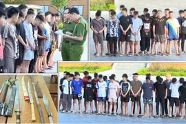 Bắt nhóm thanh thiếu niên hành hung, chém người đi đường