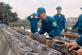 Cận cảnh các trận địa pháo hoa ở Hà Nội chào năm mới 2026 