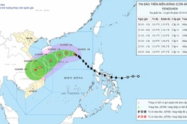 Bão số 12 sắp vào thời điểm mạnh nhất giật cấp 13, gây mưa lớn diện rộng