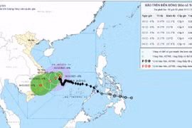 Bão số 15 Koto đi chậm, suy yếu trước khi vào Nam Trung Bộ
