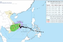 Bão số 15 Koto đi chậm, suy yếu trước khi vào Nam Trung Bộ
