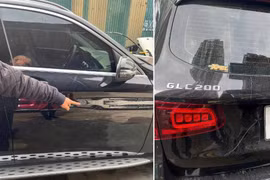 Điều tra vụ ô tô Mercedes GLC200 bị cào xước, bẻ gương, đập kính ở Hà Nội