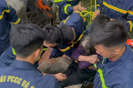 Kịp thời cứu cụ bà 84 tuổi bị rơi xuống giếng ở Bắc Giang