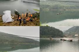 Trắng đêm tìm kiếm 2 vợ chồng trẻ mất tích do lật thuyền ở Tuyên Quang