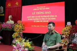 Đại tá Nguyễn Quang Vinh làm Giám đốc Công an tỉnh Cao Bằng