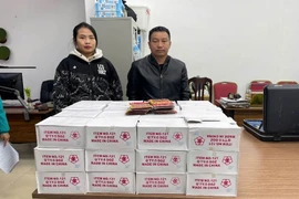 Bắt giữ đôi nam nữ buôn bán pháo nổ ở Hà Nội