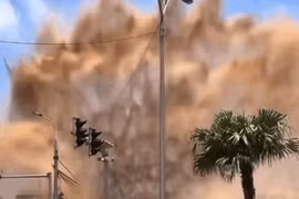 Sự thật về clip cột nước bất ngờ "phun trào như núi lửa" ở Bắc Ninh