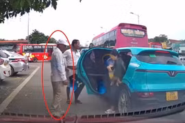 Xử phạt tài xế chặn đầu taxi, không cho đón khách ở bến xe Thái Nguyên 