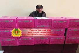 Phát hiện ô tô chở 2 bao tải hàng cấm in chữ nước ngoài ở Ninh Bình