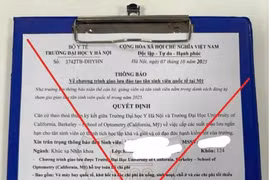 Trường Đại học Y Hà Nội cảnh báo tình trạng giả mạo có dấu hiệu lừa đảo