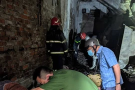 Hiện trường vụ cháy nhà ở phố Kim Hoa, 5 người tử vong