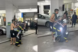 Cháy phòng ngủ trong căn hộ chung cư ở Hà Nội, 2 người được cứu 