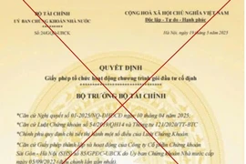 Ủy ban Chứng khoán Nhà nước cảnh báo nhà đầu tư về văn bản giả mạo