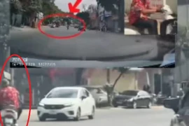 Nam thanh niên đánh võng, tạt đầu các phương tiện lưu thông ở làn ngược chiều