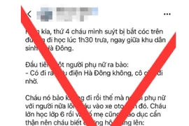 Thực hư thông tin 'bắt cóc trẻ em' trên địa bàn phường Hà Đông 