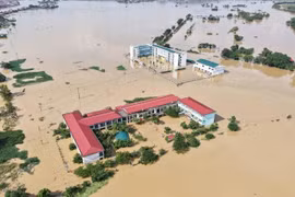 Lũ trên sông Cầu, sông Thương (Bắc Ninh) đang xuống 