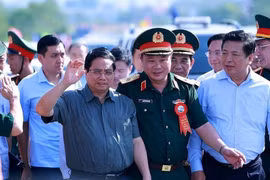 Thủ tướng Phạm Minh Chính dự Lễ khánh thành cầu Phong Châu mới ở Phú Thọ