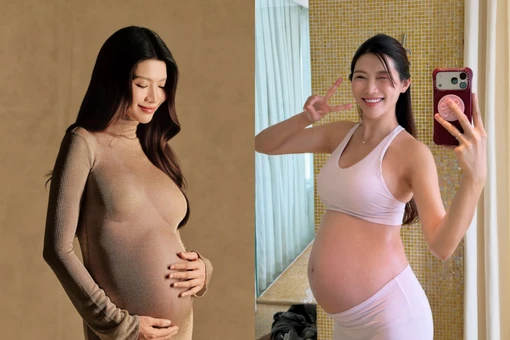 Quỳnh Châu lưu giữ đường cong đẹp nhất cuộc đời khi mang thai