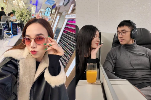 Hot face sao Việt: Vợ đạo diễn Victor Vũ trải nghiệm dịch vụ làm móng ở Mỹ