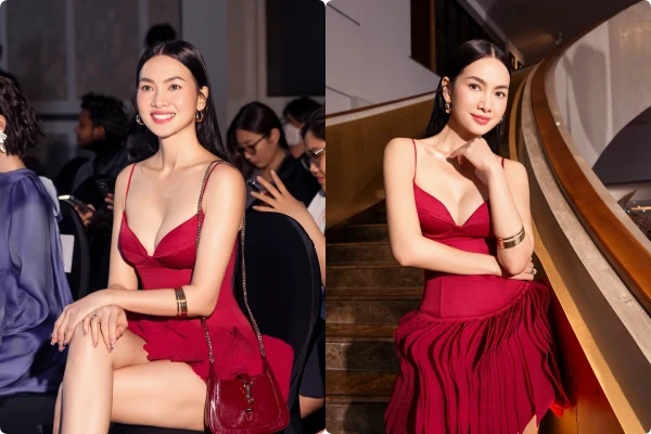 Siêu mẫu Anh Thư U50 vẫn "chặt đẹp" với váy khoét sâu