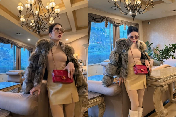 Lệ Quyên U50 gây sốt với outfit bó sát khoe đường cong