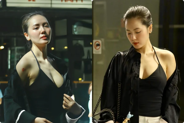 Phương Linh khoe thềm ngực căng tràn trong loạt ảnh ở Hồng Kông