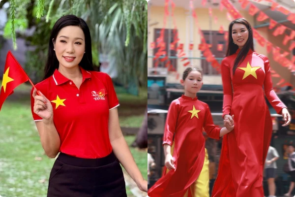 Hot face sao Việt: Trịnh Kim Chi hòa chung không khí náo nức mừng đại lễ