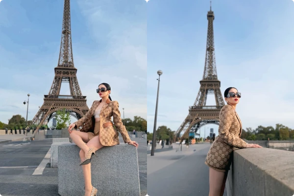 Lệ Quyên diện ‘cây’ hàng hiệu, khoe eo thon bên tháp Eiffel
