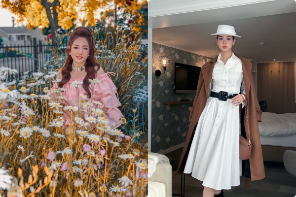 Hot face sao Việt: Hoa hậu Bảo Ngọc hoá thân quý cô nước Đức