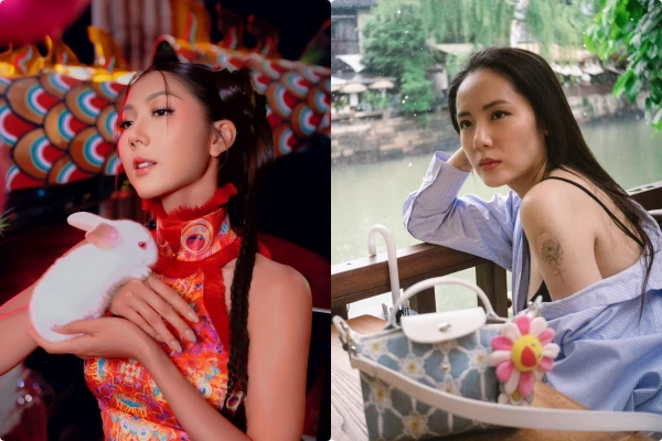 Hot face sao Việt: Phương Linh buông lơi vai áo, để lộ hình xăm ở vai