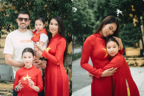 Gia đình siêu mẫu Hà Anh mừng Tết Độc lập, gây sốt với khoảnh khắc cực đẹp