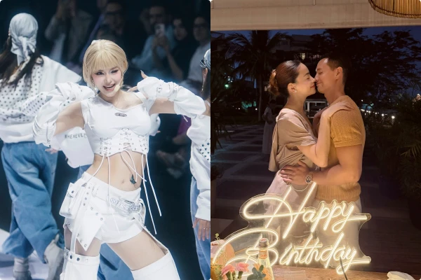 Hot face sao Việt: Minh Hằng mặc hở bụng khoe eo phẳng lì trên sân khấu