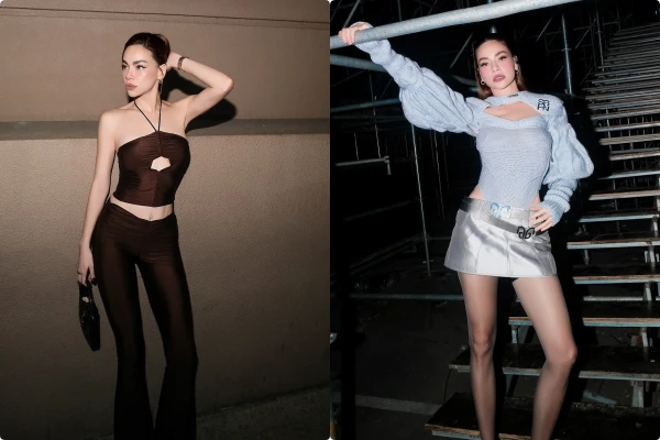 Hồ Ngọc Hà khoe vòng eo, thềm ngực táo bạo trong trang phục ôm sát