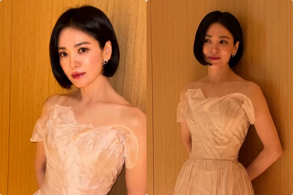 Song Hye Kyo đẹp "không góc dìm" dù ảnh hậu trường mờ nhoè