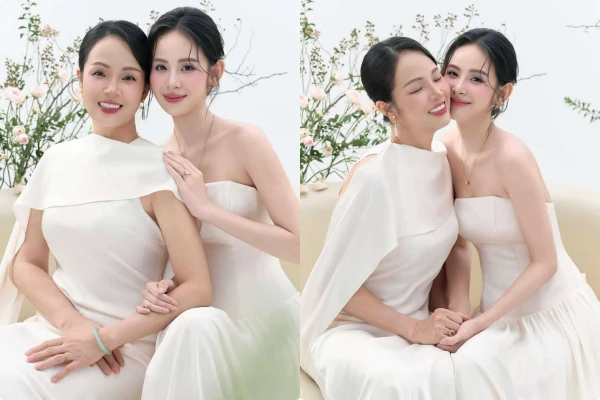 Dâu hào môn Hương Liên khoe sắc cùng mẹ, visual 'di truyền' gây sốt